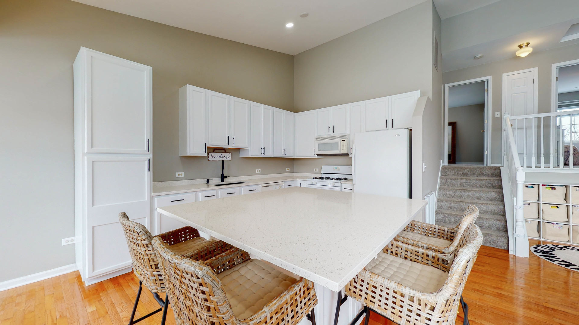 16031 Golf View Drive Lockport, IL 60441 - Photo 4 of 23 a kitchen with stainless steel appliances a refrigerator and a stove top oven
