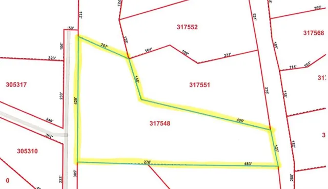 a view of a lake with a outdoor space