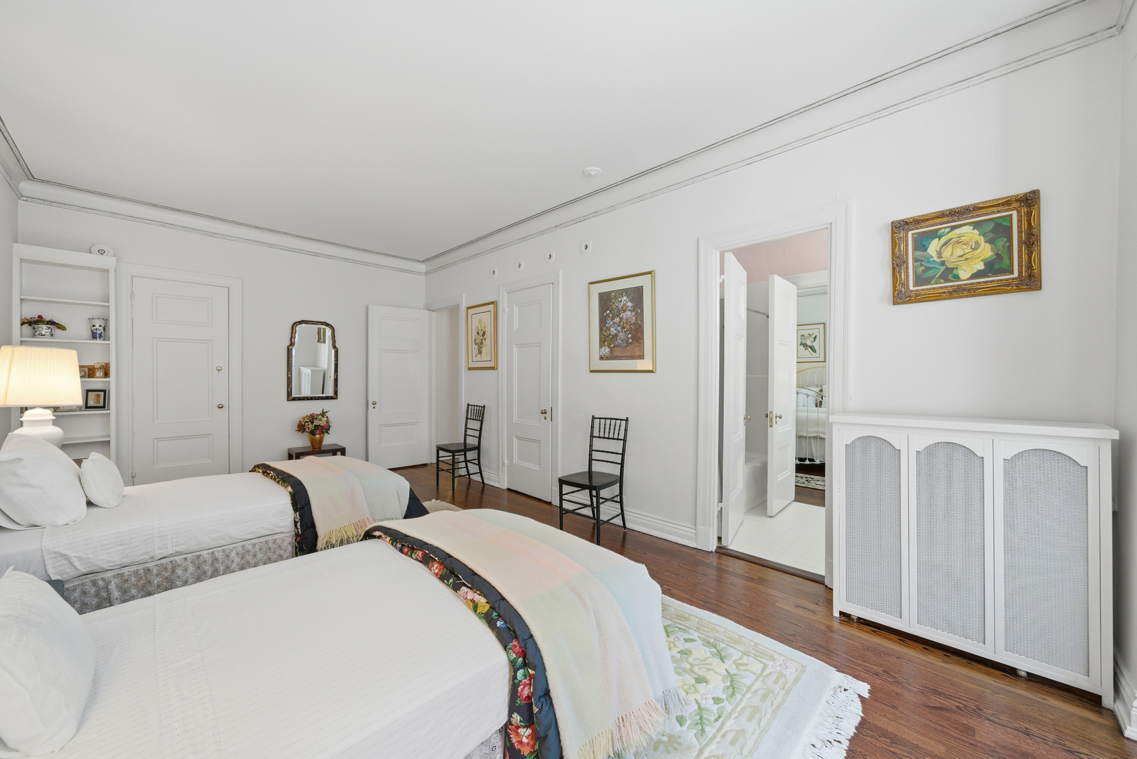 232 East Walton Place, Unit 3E Chicago, IL 60611 - Photo 31 of 36 a bed room with two twin beds in it