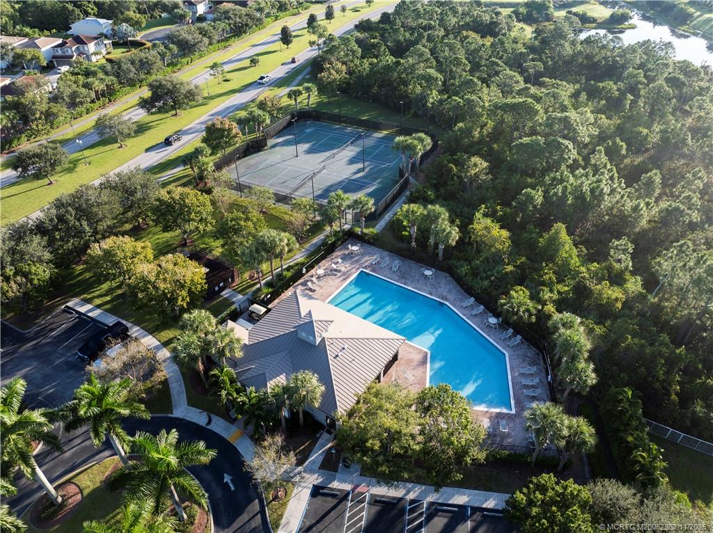 5532 Southeast Graham Drive Stuart, FL 34997 - Photo 36 of 43 an aerial view of a house with a yard