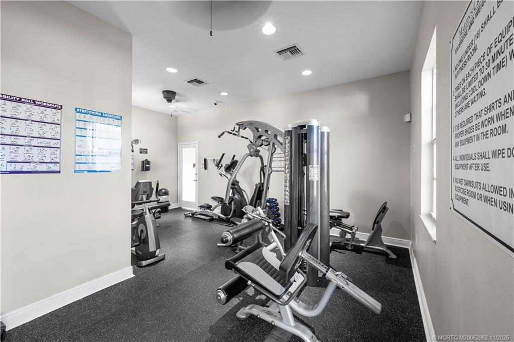 5532 Southeast Graham Drive Stuart, FL 34997 - Photo 41 of 43 a view of a room with gym equipment