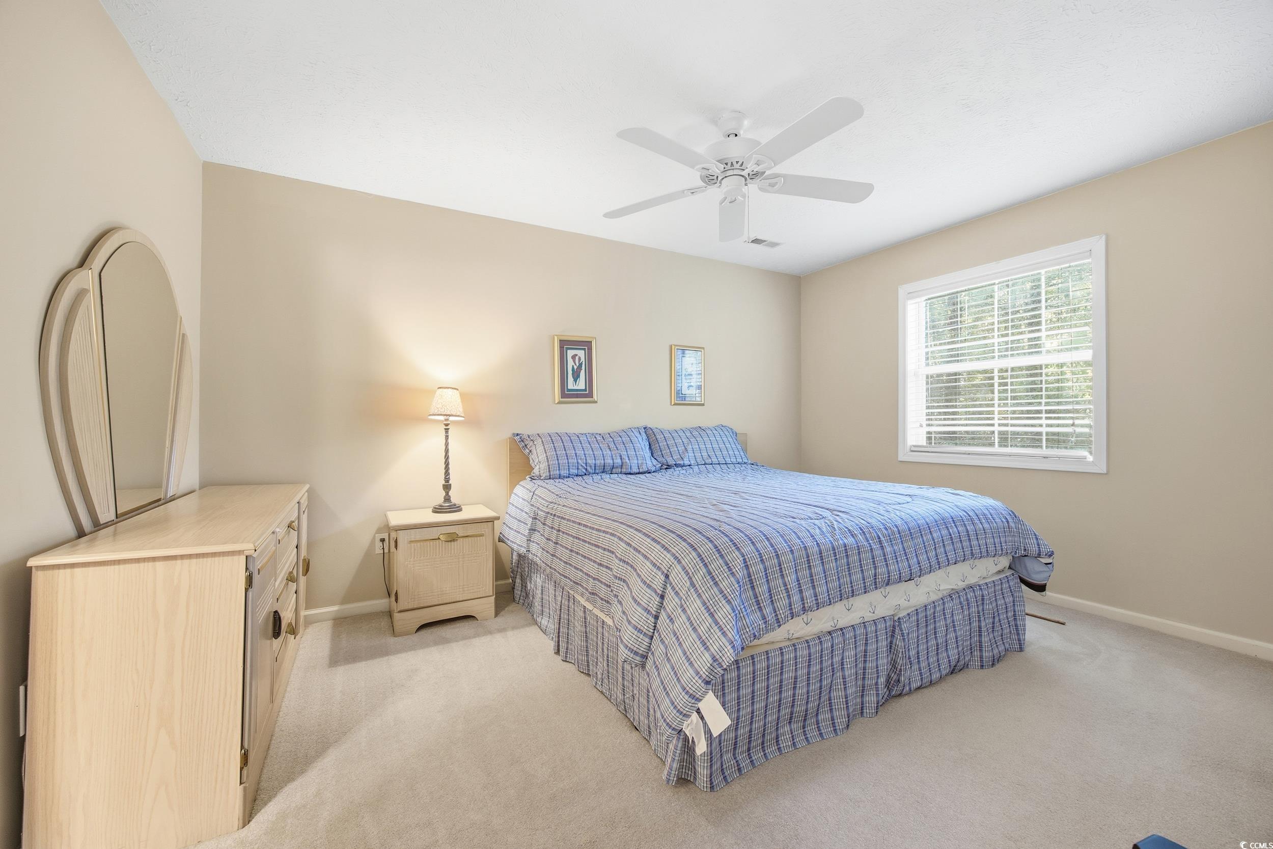 615 Tupelo Lane, Unit F Longs, SC 29568 - Photo 10 of 27 Bedroom featuring light carpet and a ceiling fan