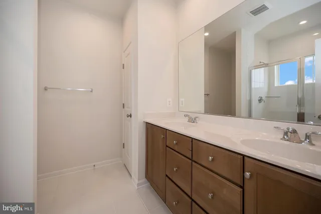 a view of a room with white door