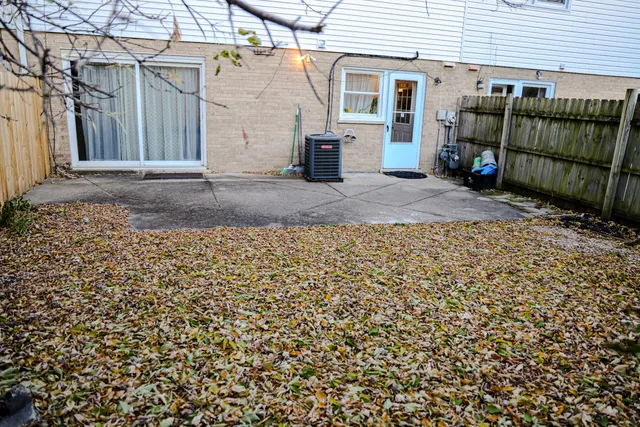a view of a house with a patio