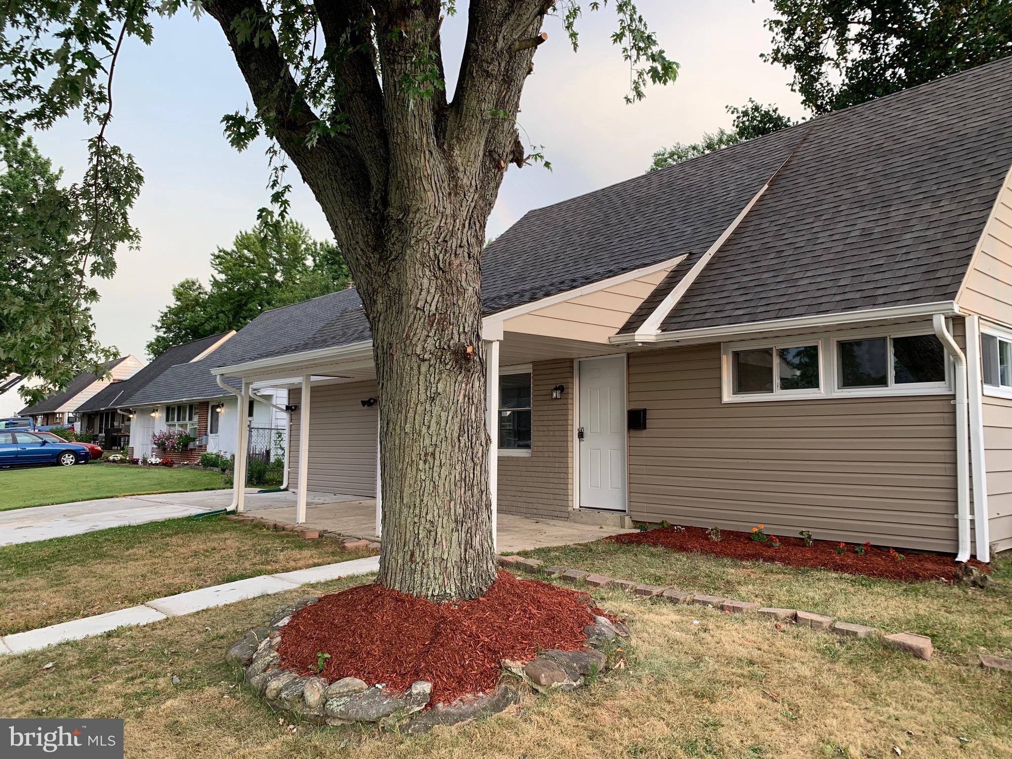 a backyard of a house
