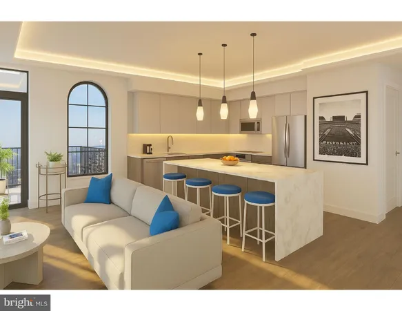 a living room with furniture a rug and a window