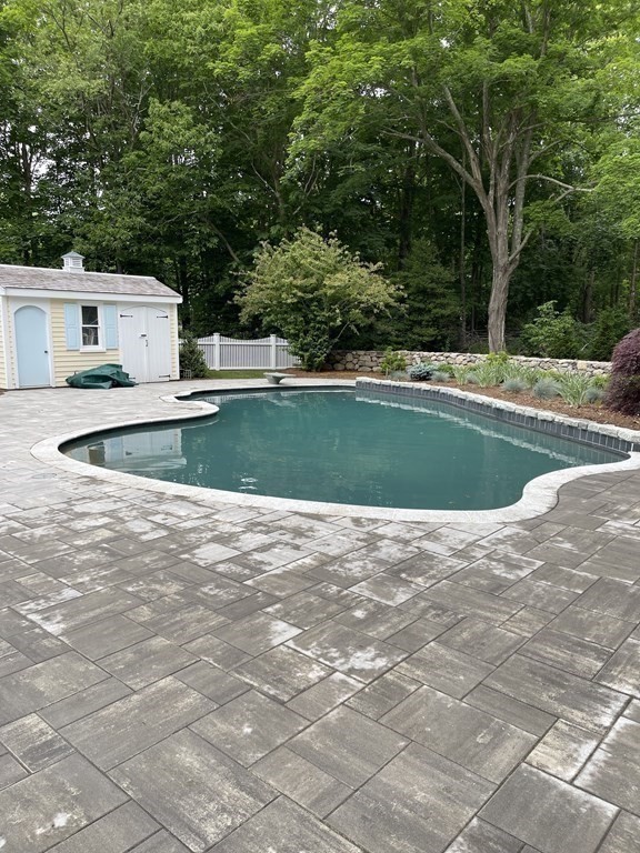 607 Broadway Hanover, MA 02339 - Photo 30 of 41 a view of a backyard with large trees