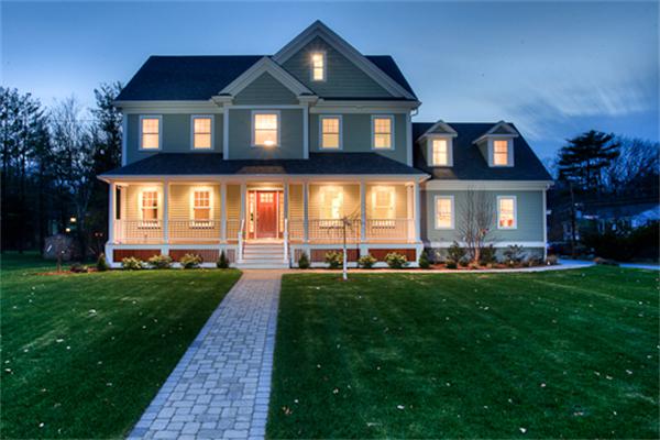 12 Hickory Street Lexington, MA 02421 - Photo 1 of 1 a front view of a house with a yard