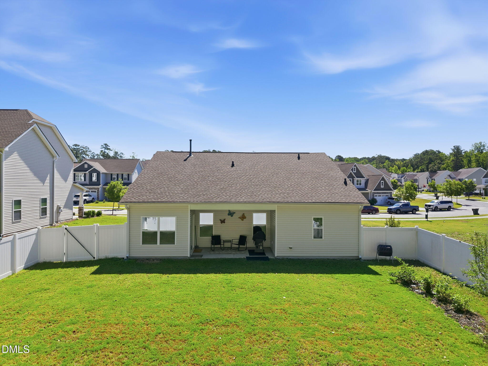 7012 Vanover Drive Raleigh, NC 27604 - Photo 32 of 41 Aerial View of Private Backyard