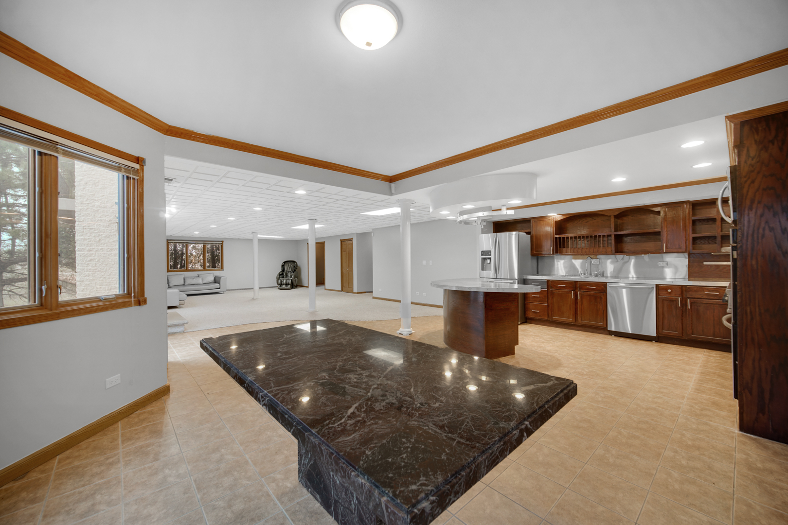 441 Delaware Circle Bolingbrook, IL 60440 - Photo 57 of 69 a large pool table and chairs in a room
