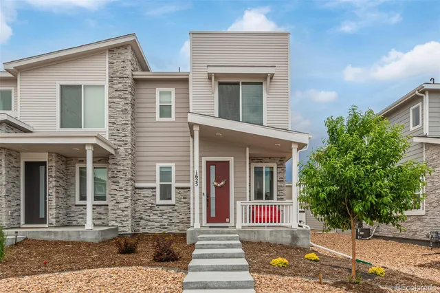 a front view of a house