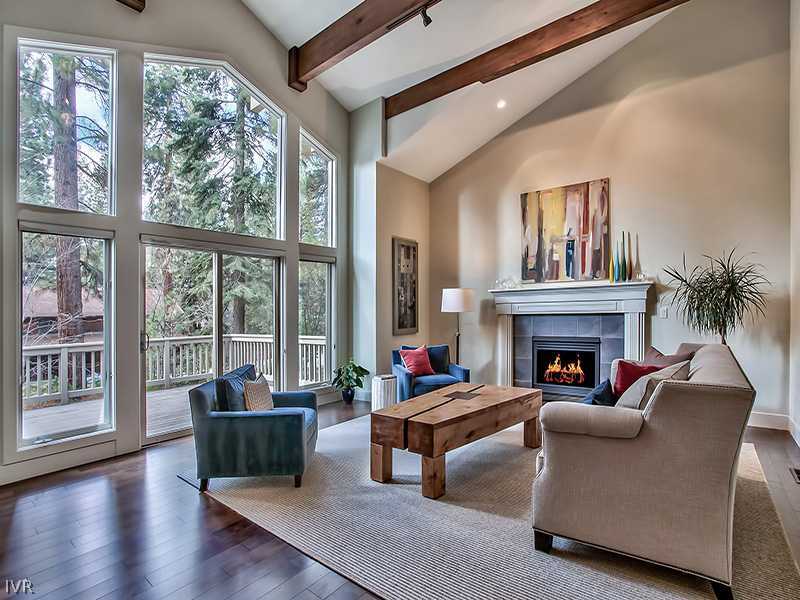 818 Ophir Peak Road Incline Village, NV 89451 - Photo 4 of 31 a living room with furniture and a fireplace