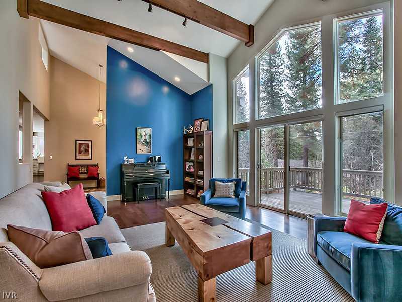 818 Ophir Peak Road Incline Village, NV 89451 - Photo 5 of 31 a living room with furniture and a fireplace