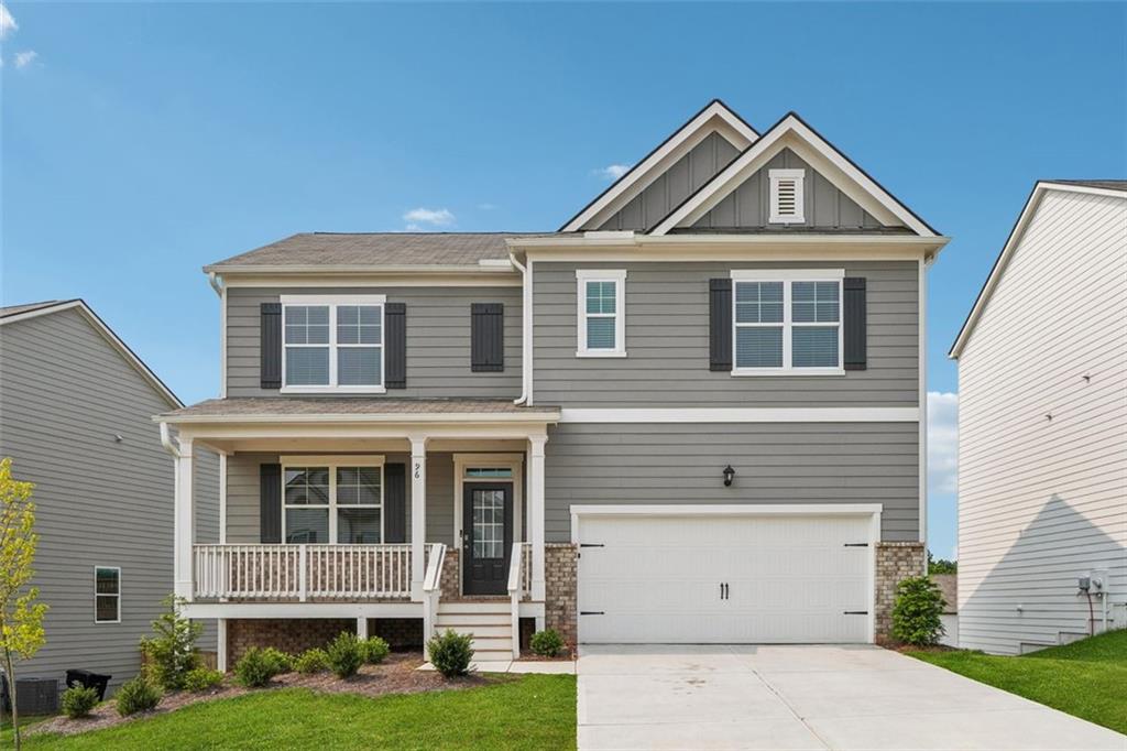 96 Quail Bend Way Dallas, GA 30157 - Photo 2 of 58 a front view of a house with a yard