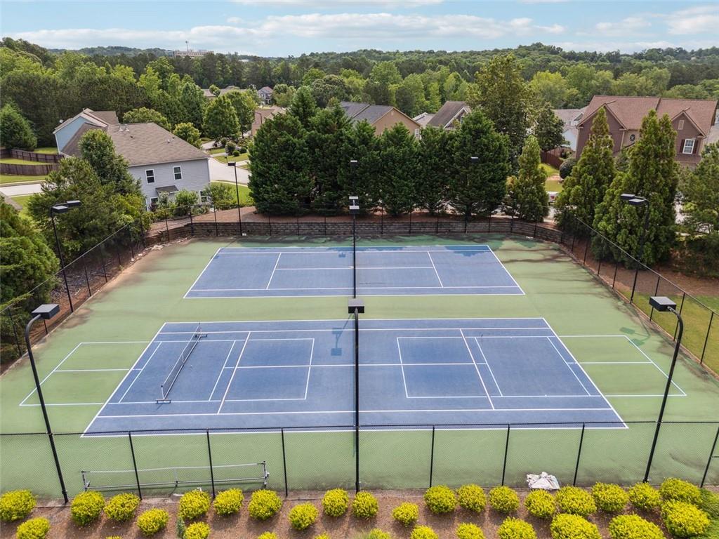 96 Quail Bend Way Dallas, GA 30157 - Photo 46 of 58 a view of yard tennis court