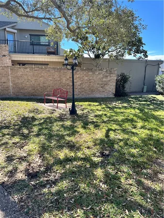 a backyard of a house