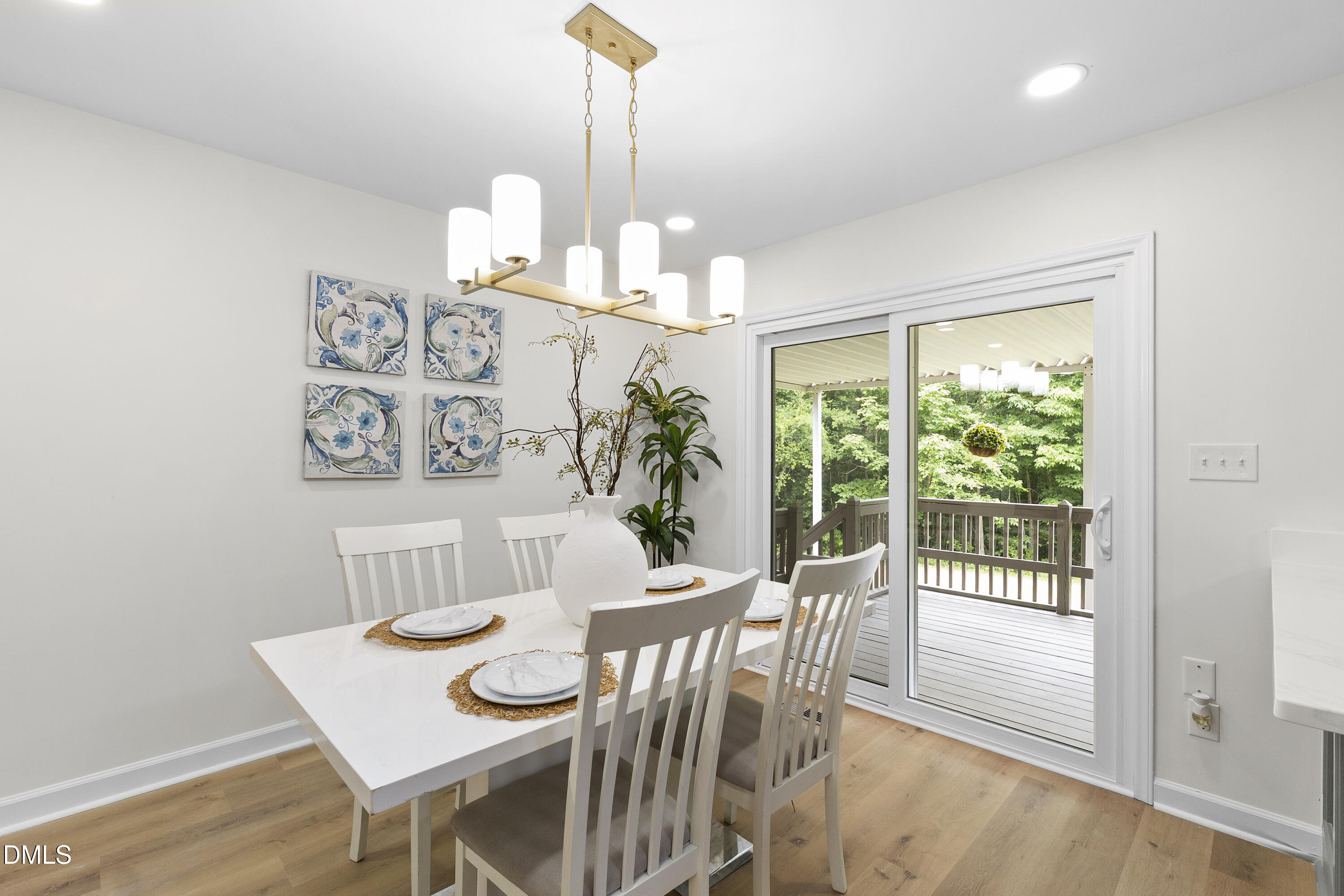 2168 Lakewood Falls Road Goldston, NC 27252 - Photo 11 of 30 a view of a dining room with furniture window and outside view