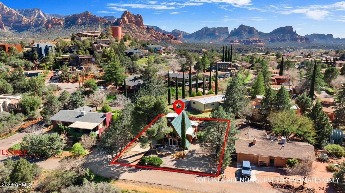 189 Wilson Canyon Road Sedona, AZ 86336 - Photo 43 of 47 an aerial view of multiple house