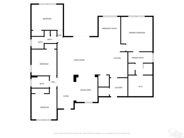 a picture of a floor plan