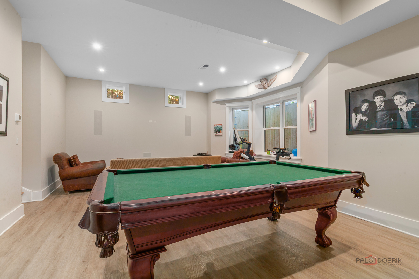 90 East Woodland Road Lake Forest, IL 60045 - Photo 33 of 40 a room with furniture pool table and windows