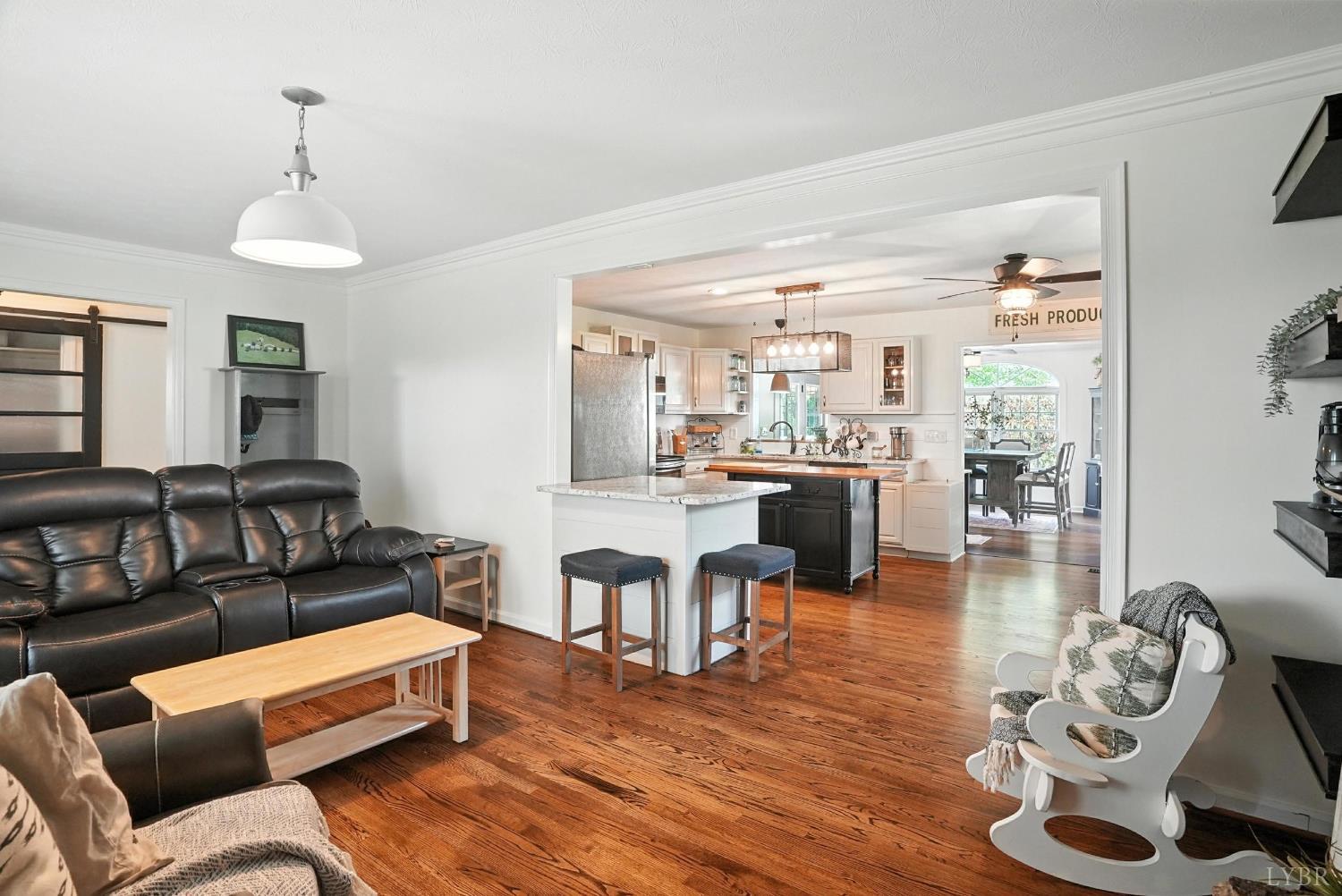 1348 Salem Road Spout Spring, VA 24593 - Photo 25 of 89 a living room with furniture and wooden floor
