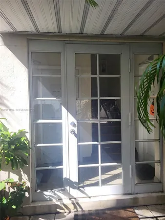 a view of a door of the house