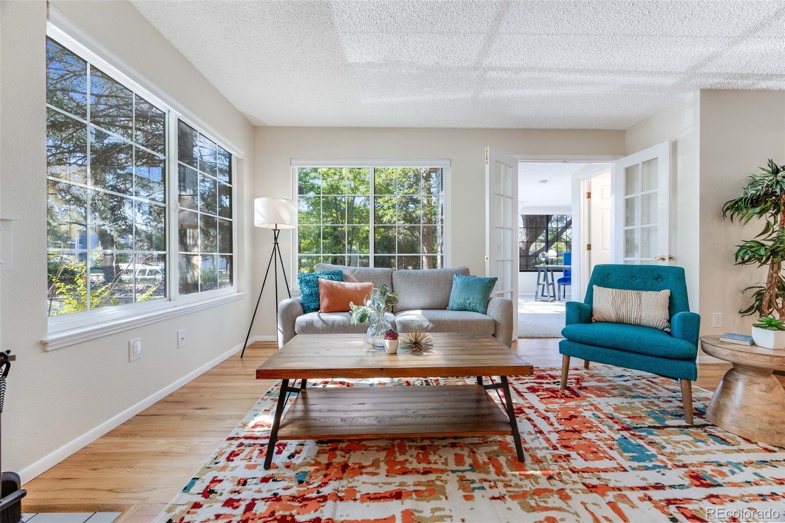 4811 White Rock Circle, Unit C Boulder, CO 80301 - Photo 4 of 19 a living room with furniture and a rug