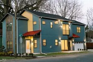 a front view of a house