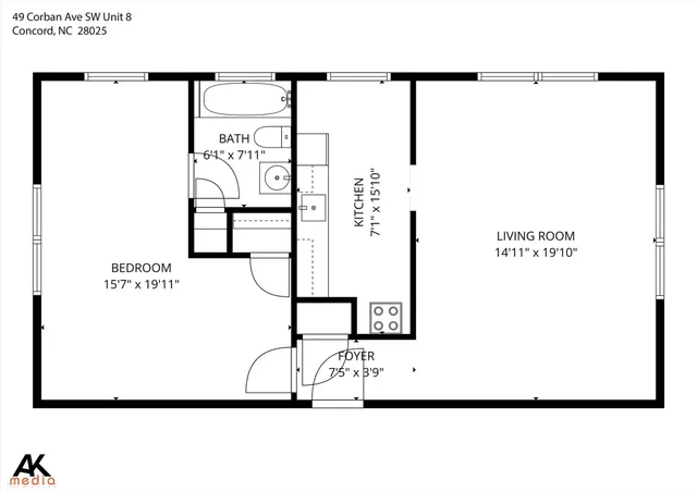 $1,150 | 49 Corban Avenue Southwest, Unit 8, Concord, NC 28025