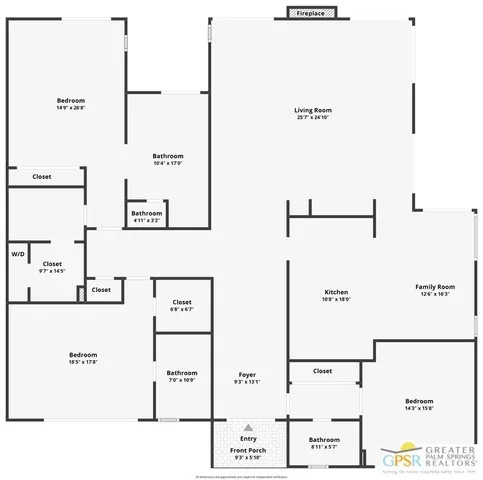 a view of an empty room