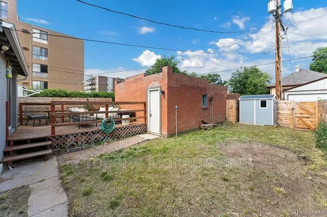 a backyard of a house