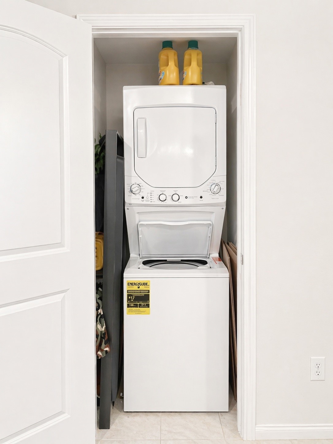 4139 Sam Houston Road Willis, TX 77378 - Photo 12 of 26 The in-home laundry room has stackable washer and dryers that stay.
