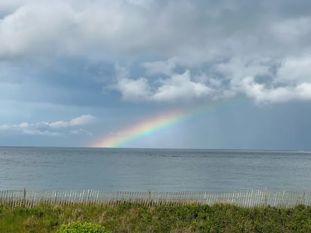 a view of lake from a yard
