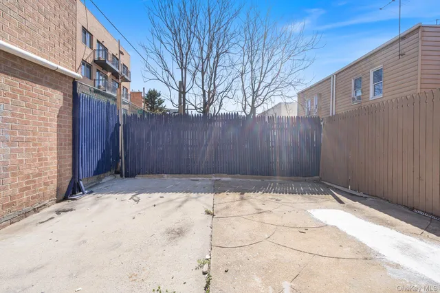 a view of wooden fence
