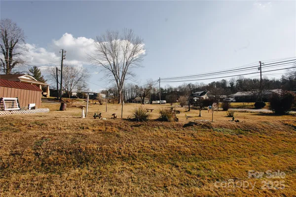 a row of residential houses with outdoor space