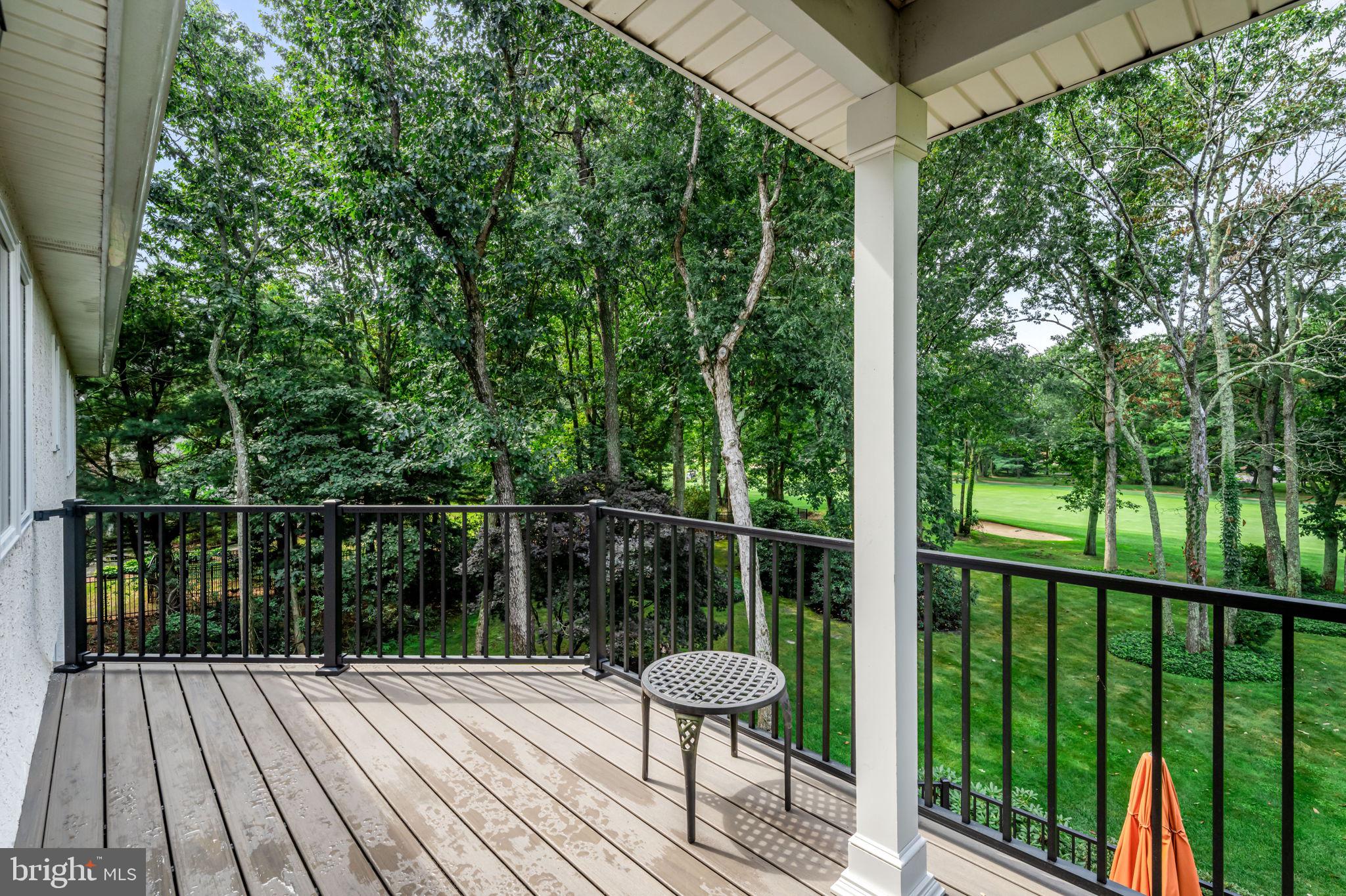 73 Bortons Road Marlton, NJ 08053 - Photo 55 of 99 a view of a balcony with wooden floor and fence