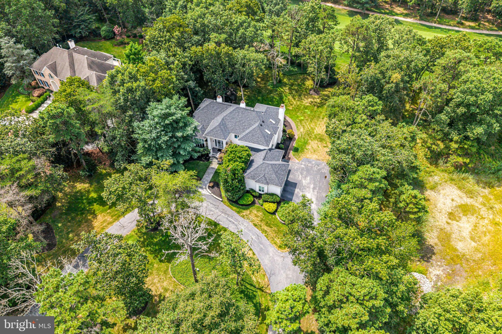 73 Bortons Road Marlton, NJ 08053 - Photo 95 of 99 an aerial view of residential house with outdoor space and trees all around