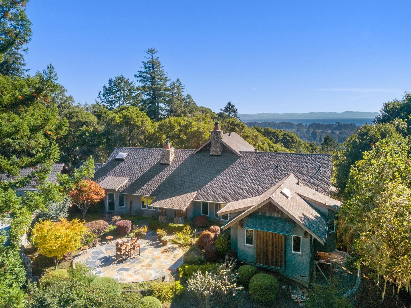 625 Quail Run Road Aptos, CA 95003 - Photo 42 of 49 an aerial view of a house with a garden