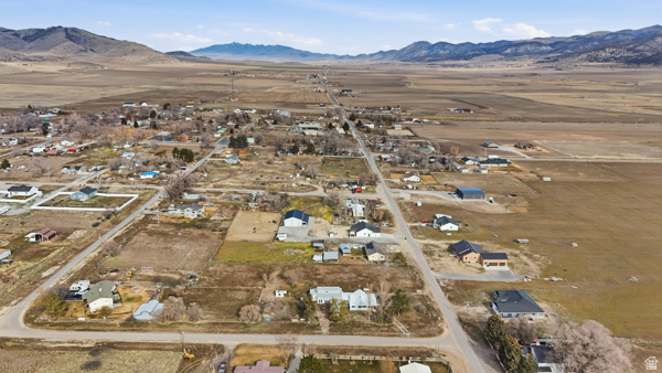 25615 Main Street Portage, UT 84331 - Photo 28 of 42 Aerial view of property's location featuring a mountain backdrop and rural landscape