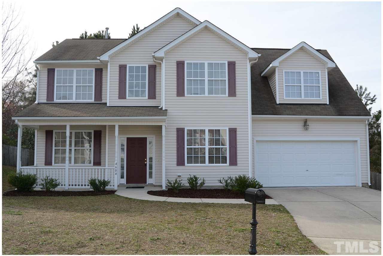 4604 Marathon Lane Raleigh, NC 27616 - Photo 1 of 25 a front view of a house with garden