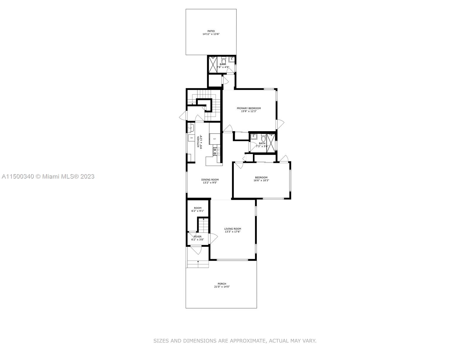325 Southwest 30th Road, Unit L Miami, FL 33129 - Photo 20 of 25 a picture of a floor plan