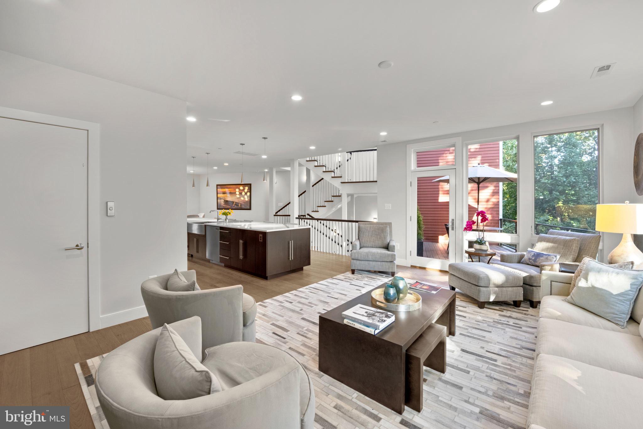 606 Brookes Ridge Court Bethesda, MD 20816 - Photo 12 of 41 Living Room open to Kitchen