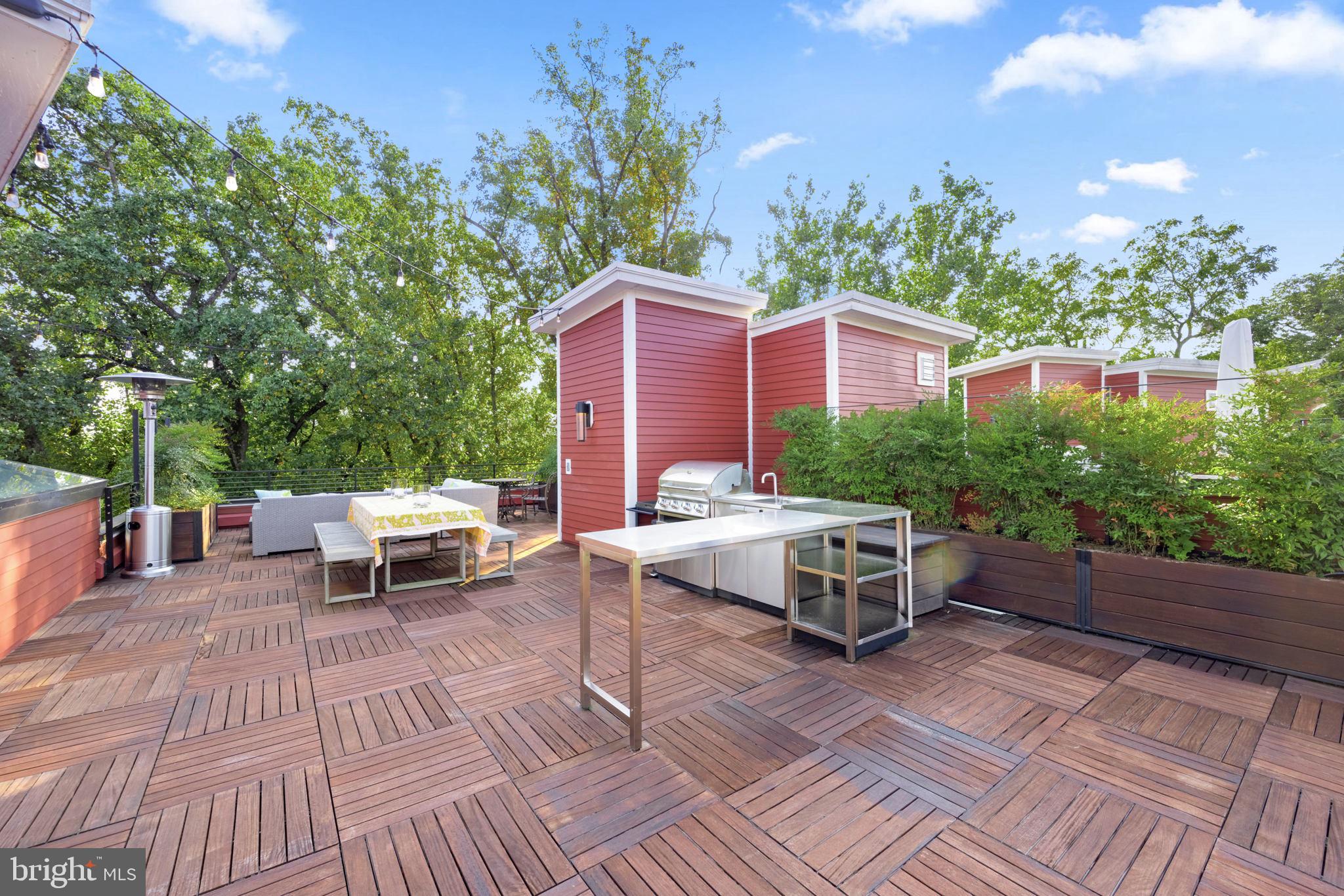 606 Brookes Ridge Court Bethesda, MD 20816 - Photo 33 of 41 Rooftop Grill and Serving Area