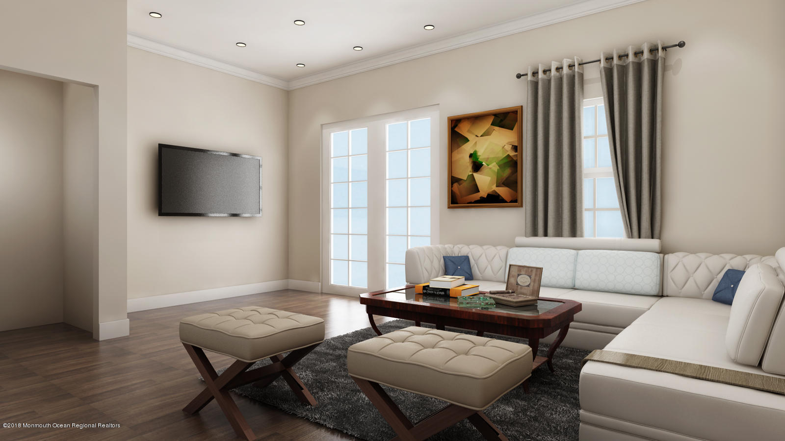 212 Discovery Road Brick, NJ 08723 - Photo 5 of 10 a living room with furniture and a flat screen tv