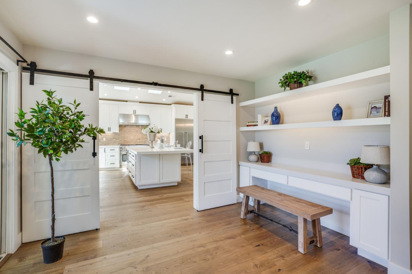 1564 Meadow Lane Mountain View, CA 94040 - Photo 13 of 36 a living room with furniture and a potted plant