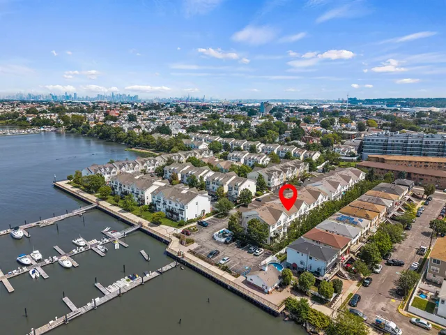 an aerial view of a city