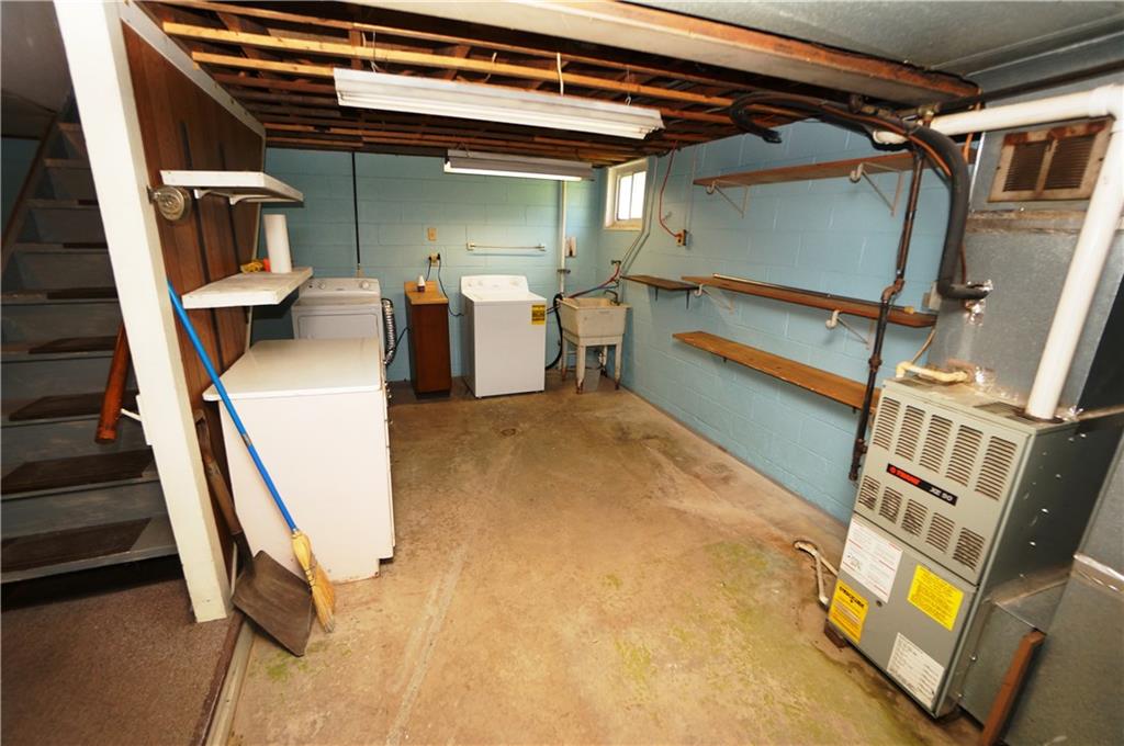 284 Mansfield Road Washington, PA 15301 - Photo 21 of 25 Nearly new washer/dryer, freezer, can all stay w home Trane 90% efficient furnace Area measures 10x25' m/l