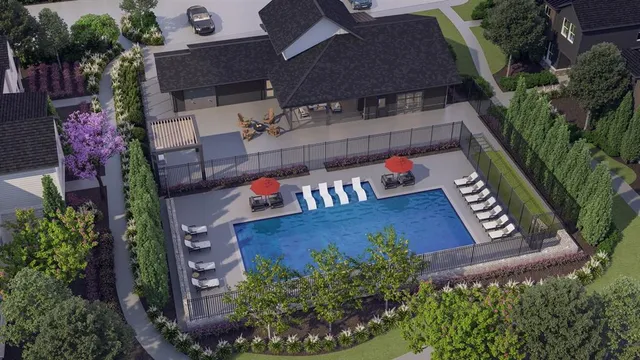 an aerial view of a house having balcony