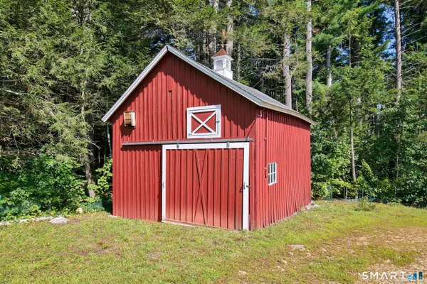 a view of backyard of house