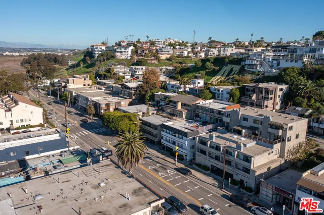 an aerial view of a city